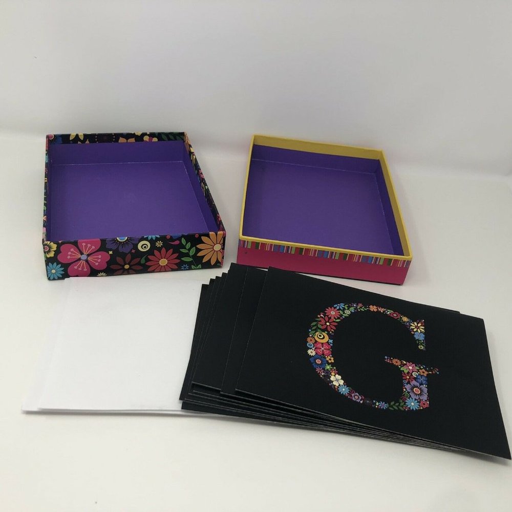 NOTE CARDS Blank Floral DESIGN by TRI-COASTAL